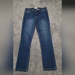 Crown & Ivy Dark Indigo Straight Leg Jeans